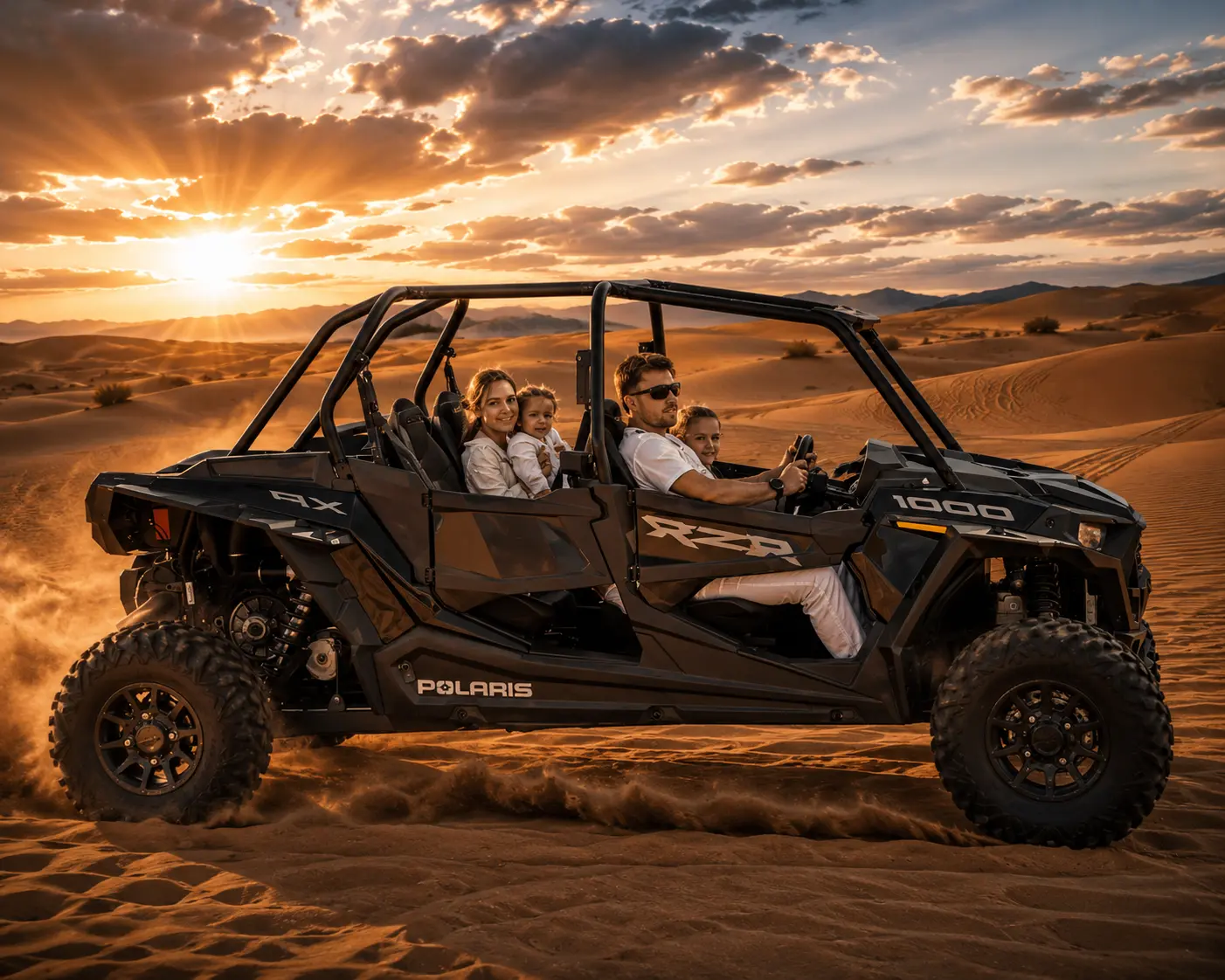 4 Seater Polaris Dubai 90 Minutes
